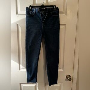 Fashion Nova Blue Ankle Cropped Jeans